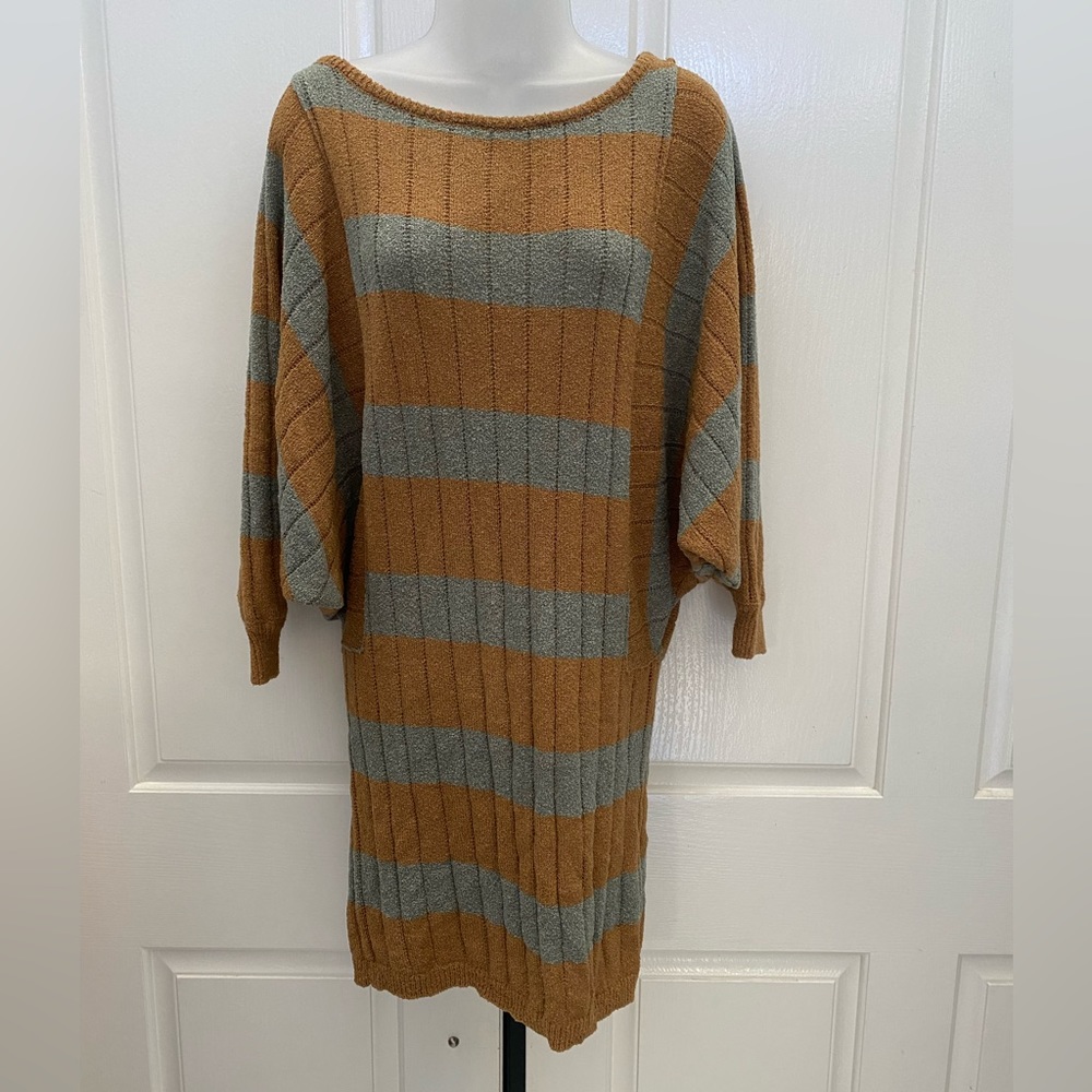 NEW wTag-FP Beach (Free People) Brown/Gray Oversized Sweater XS